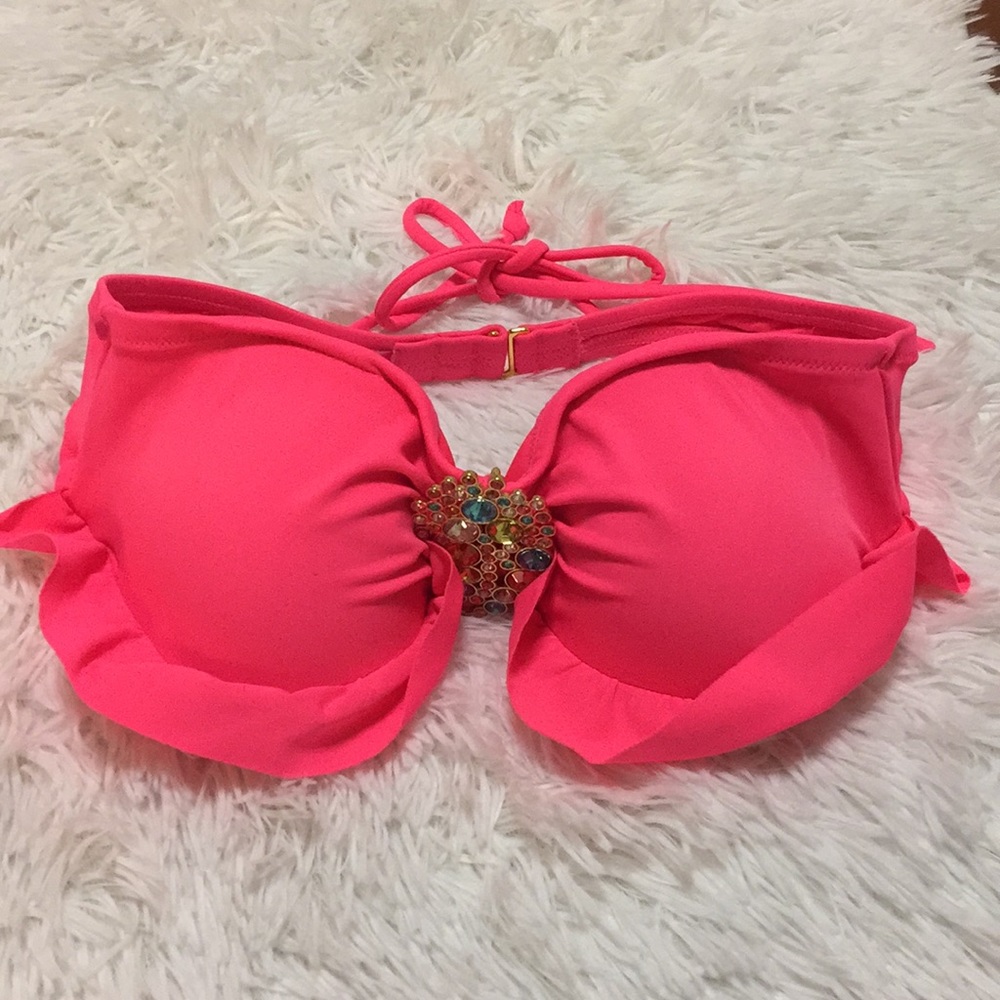 Victoria’s Secret Pink halter bikini top size 34 A